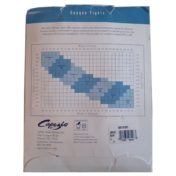 Capezio Over-the-Boot Tights 1812C (Child Lg) NWT - Picture 4 of 6